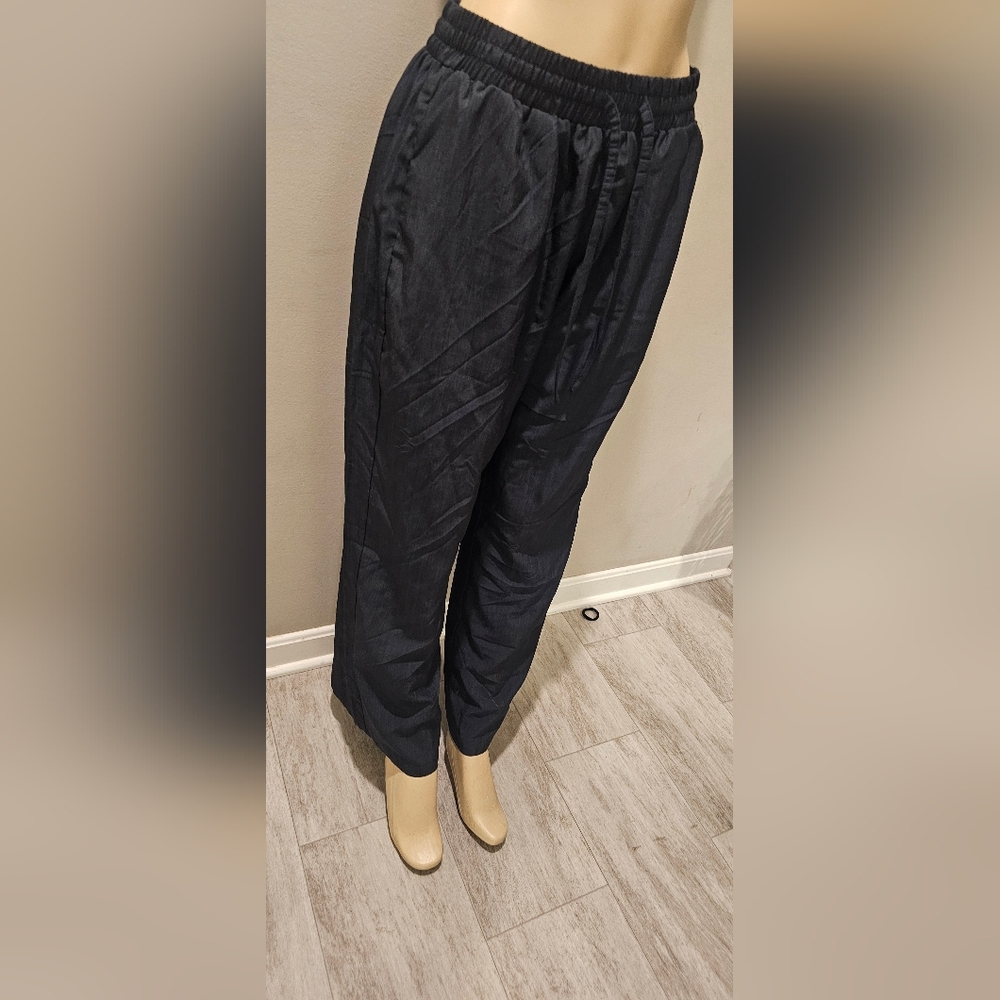 Chic Black Wide Leg Women's Pants